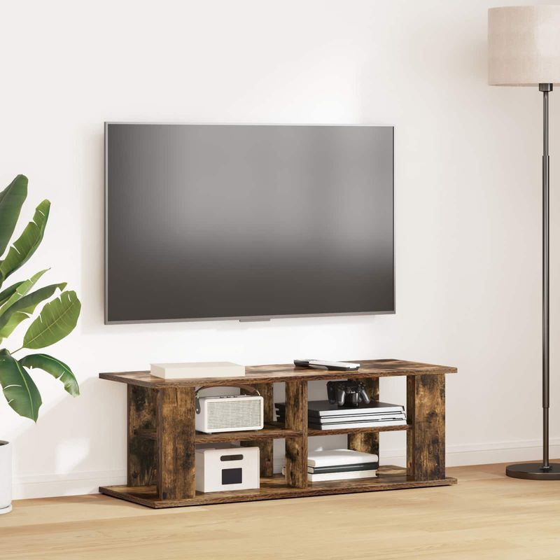 Casa si Gradina - Mobilier - Comode si corpuri - Comode - Suport pentru TV Stejar fumuriu 96 x 35 x 33,5 cm - Infinity.ro
