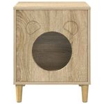 Petshop - Accesorii petshop - Jucarii animale - Ansambluri de joaca - Casa pentru pisici Sonoma 42,5 x 40 x 53 cm Lemn compozit - Infinity.ro