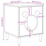 Petshop - Accesorii petshop - Jucarii animale - Ansambluri de joaca - Casa pentru pisici Sonoma 42,5 x 40 x 53 cm Lemn compozit - Infinity.ro