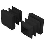 Casa si Gradina - Constructii - Scule de mana si unelte - Accesorii scule de mana - Capete de inchidere 2 pcs Negru 15 x 15 x 15 mm PP - Infinity.ro