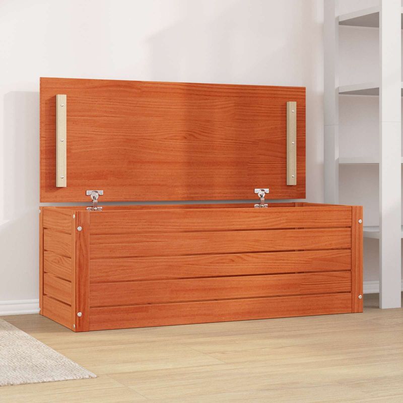 Casa si Gradina - Mobilier - Dulapuri si sifoniere - Dulapuri - Cutie de depozitare cu usa Maroniu cerat 89 x 36,5 x 33 cm - Infinity.ro