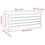 Casa si Gradina - Mobilier - Dulapuri si sifoniere - Dulapuri - Cutie de depozitare cu usa Maroniu cerat 89 x 36,5 x 33 cm - Infinity.ro