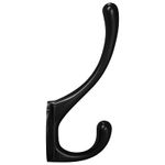 Casa si Gradina - Constructii - Scule de mana si unelte - Accesorii scule de mana - Carlig pentru haine 12 pcs Negru 102 x 29 x 47mm Aliaj de zinc - Infinity.ro