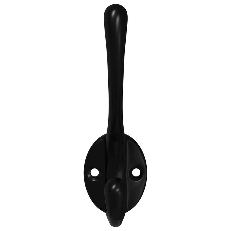 Casa si Gradina - Constructii - Scule de mana si unelte - Accesorii scule de mana - Carlig pentru haine 12 pcs Negru 102 x 29 x 47mm Aliaj de zinc - Infinity.ro