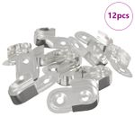 Casa si Gradina - Constructii - Scule de mana si unelte - Accesorii scule de mana - Suport pentru bara de dulap 12 pcs Zinc alb 40 x 18 x 10 mm - Infinity.ro