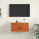 Casa si Gradina - Mobilier - Biblioteci si rafturi - Rafturi - Dulap de perete Maroniu cerat 60 x 30 x 30 cm Lemn de pin masiv - Infinity.ro