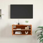 Casa si Gradina - Mobilier - Biblioteci si rafturi - Rafturi - Dulap de perete Maroniu cerat 60 x 30 x 30 cm Lemn de pin masiv - Infinity.ro