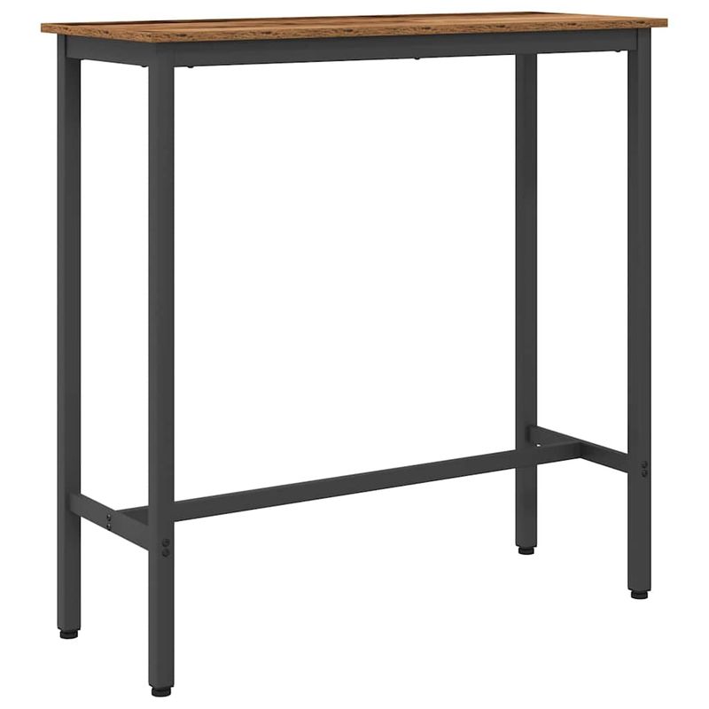 Casa si Gradina - Mobilier - Mese si birouri - Mese living - Masa Lemn vechi 100 x 40 x 100,5 cm Lemn ingineresc si otel - Infinity.ro