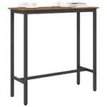 Casa si Gradina - Mobilier - Mese si birouri - Mese living - Masa Lemn vechi 100 x 40 x 100,5 cm Lemn ingineresc si otel - Infinity.ro