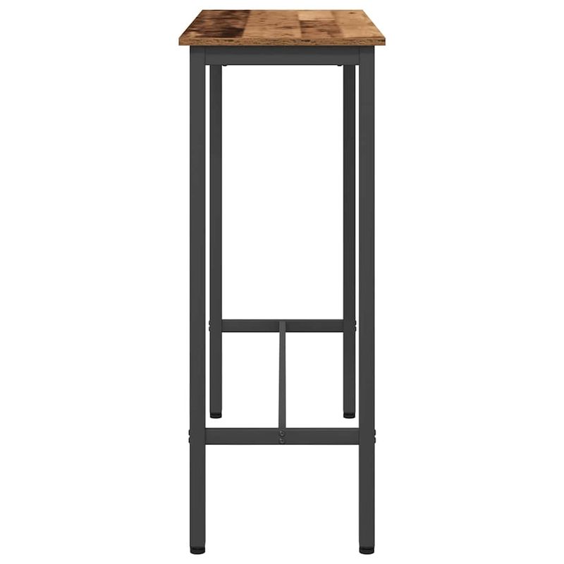 Casa si Gradina - Mobilier - Mese si birouri - Mese living - Masa Lemn vechi 100 x 40 x 100,5 cm Lemn ingineresc si otel - Infinity.ro