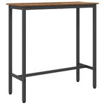 Casa si Gradina - Mobilier - Mese si birouri - Mese living - Masa Lemn vechi 100 x 40 x 100,5 cm Lemn ingineresc si otel - Infinity.ro