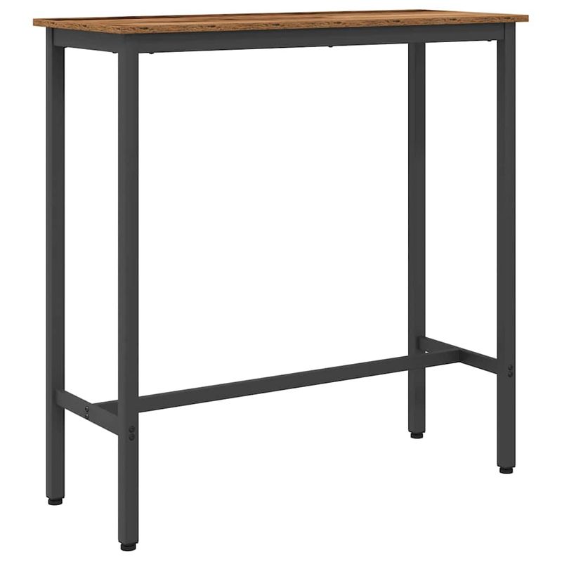Casa si Gradina - Mobilier - Mese si birouri - Mese living - Masa Lemn vechi 100 x 40 x 100,5 cm Lemn ingineresc si otel - Infinity.ro