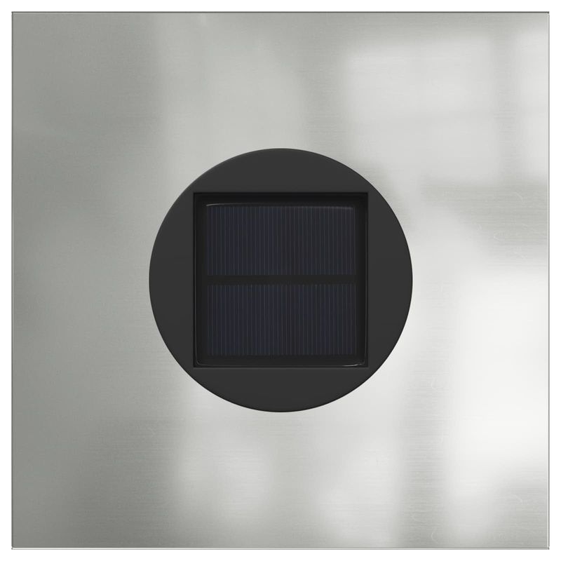 Casa si Gradina - Corpuri si surse de iluminat - Iluminat exterior - Felinare - Lumina LED Solara pentru Alei 2 pcs Galvanizat Galvanizat - Infinity.ro