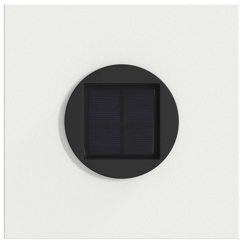 Casa si Gradina - Corpuri si surse de iluminat - Iluminat exterior - Felinare - Lumina LED Solara pentru Alei 2 pcs Alb Otel laminat la rece - Infinity.ro