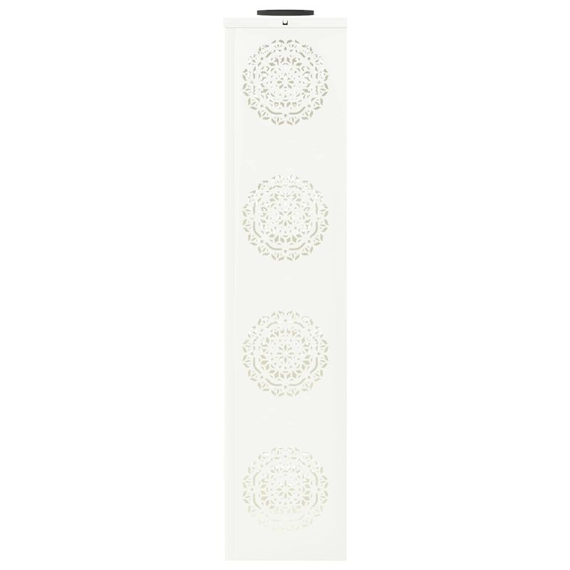 Casa si Gradina - Corpuri si surse de iluminat - Iluminat exterior - Felinare - Lumina LED Solara pentru Alei 2 pcs Alb Otel laminat la rece - Infinity.ro