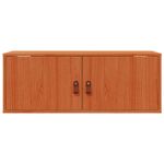 Casa si Gradina - Mobilier - Biblioteci si rafturi - Rafturi - Dulap de perete Maroniu cerat 80 x 30 x 30 cm Lemn de pin masiv - Infinity.ro