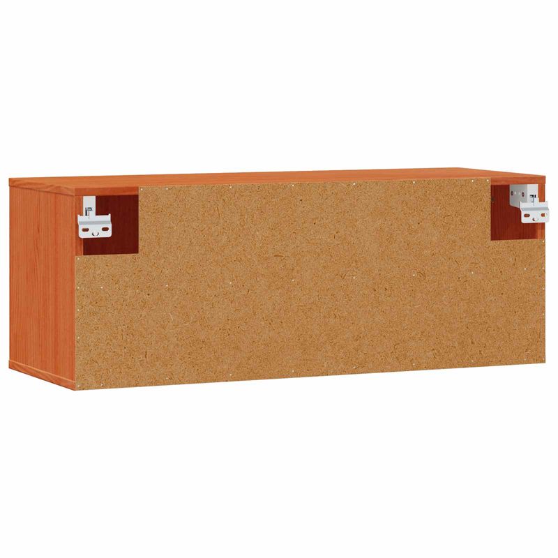 Casa si Gradina - Mobilier - Biblioteci si rafturi - Rafturi - Dulap de perete Maroniu cerat 80 x 30 x 30 cm Lemn de pin masiv - Infinity.ro