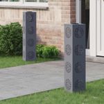 Casa si Gradina - Corpuri si surse de iluminat - Iluminat exterior - Felinare - Lumina LED Solara pentru Alei 2 pcs Antracit - Infinity.ro
