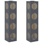 Casa si Gradina - Corpuri si surse de iluminat - Iluminat exterior - Felinare - Lumina LED Solara pentru Alei 2 pcs Antracit - Infinity.ro