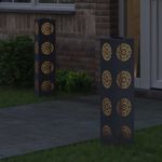 Casa si Gradina - Corpuri si surse de iluminat - Iluminat exterior - Felinare - Lumina LED Solara pentru Alei 2 pcs Antracit - Infinity.ro