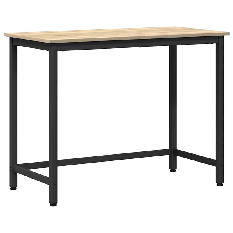 Casa si Gradina - Mobilier - Mese si birouri - Birouri - Masa Stejar Sonoma 80 x 50 x 76,5 cm Lemn ingineresc si otel - Infinity.ro