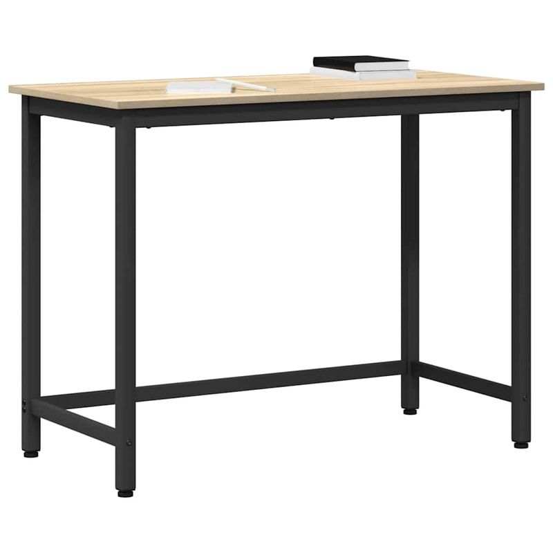 Casa si Gradina - Mobilier - Mese si birouri - Birouri - Masa Stejar Sonoma 80 x 50 x 76,5 cm Lemn ingineresc si otel - Infinity.ro