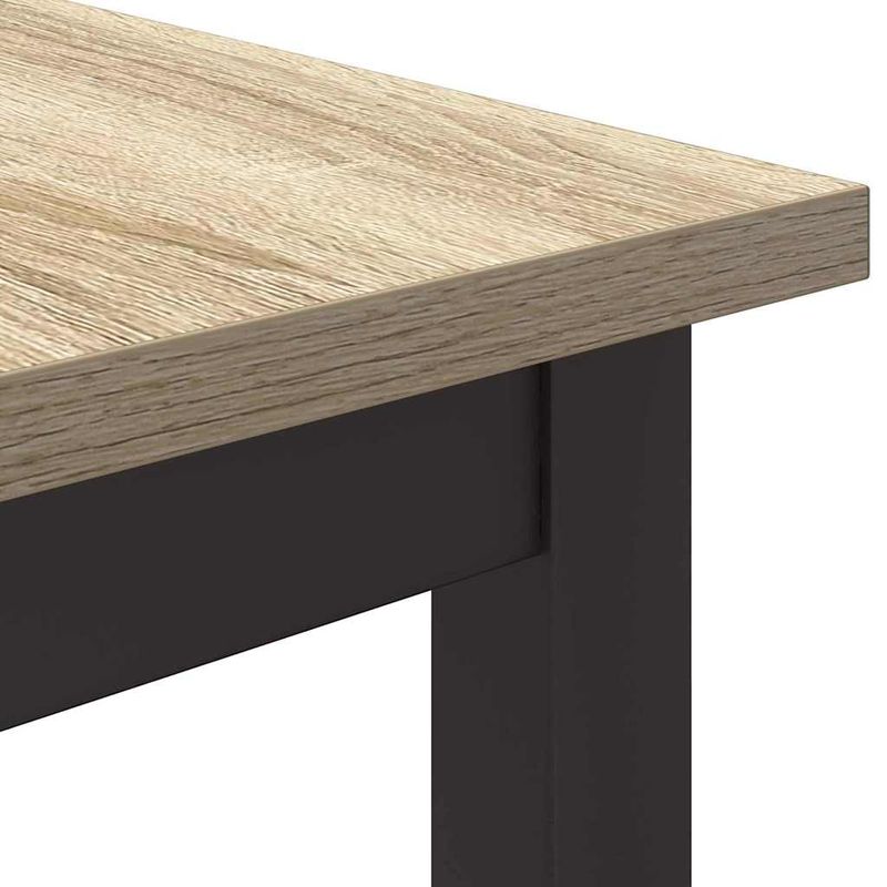 Casa si Gradina - Mobilier - Mese si birouri - Birouri - Masa Stejar Sonoma 80 x 50 x 76,5 cm Lemn ingineresc si otel - Infinity.ro