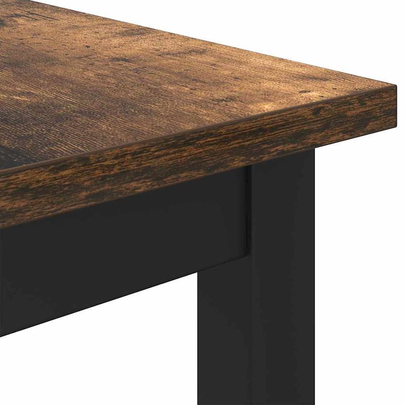 Casa si Gradina - Mobilier - Mese si birouri - Mese living - Masa Stejar fumuriu 100 x 50 x 76,5 cm Lemn ingineresc si otel - Infinity.ro