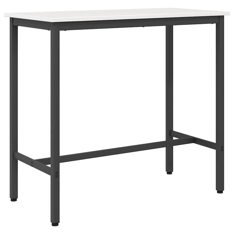 Casa si Gradina - Mobilier - Mese si birouri - Mese living - Masa Alb 100 x 50 x 91 cm Lemn ingineresc si otel - Infinity.ro