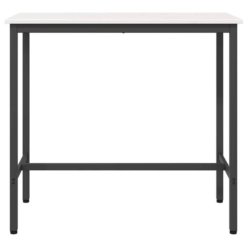 Casa si Gradina - Mobilier - Mese si birouri - Mese living - Masa Alb 100 x 50 x 91 cm Lemn ingineresc si otel - Infinity.ro
