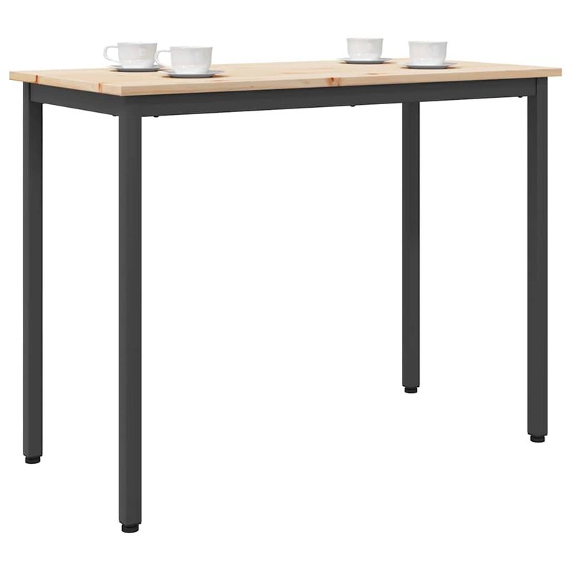 Casa si Gradina - Mobilier - Mese si birouri - Mese living - Masa natural 100 x 50 x 77 cm Lemn ingineresc si otel - Infinity.ro