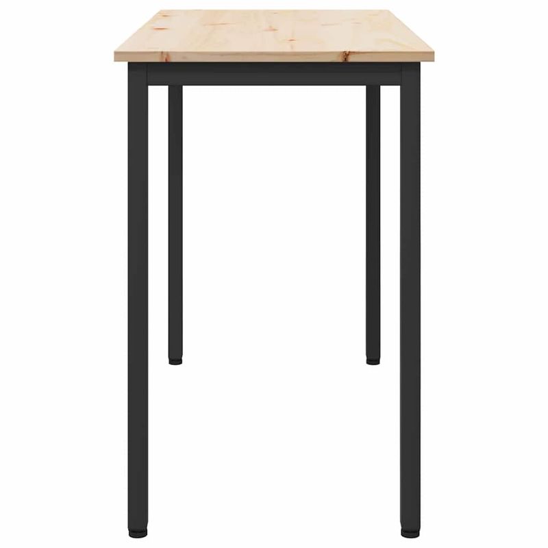 Casa si Gradina - Mobilier - Mese si birouri - Mese living - Masa natural 100 x 50 x 77 cm Lemn ingineresc si otel - Infinity.ro