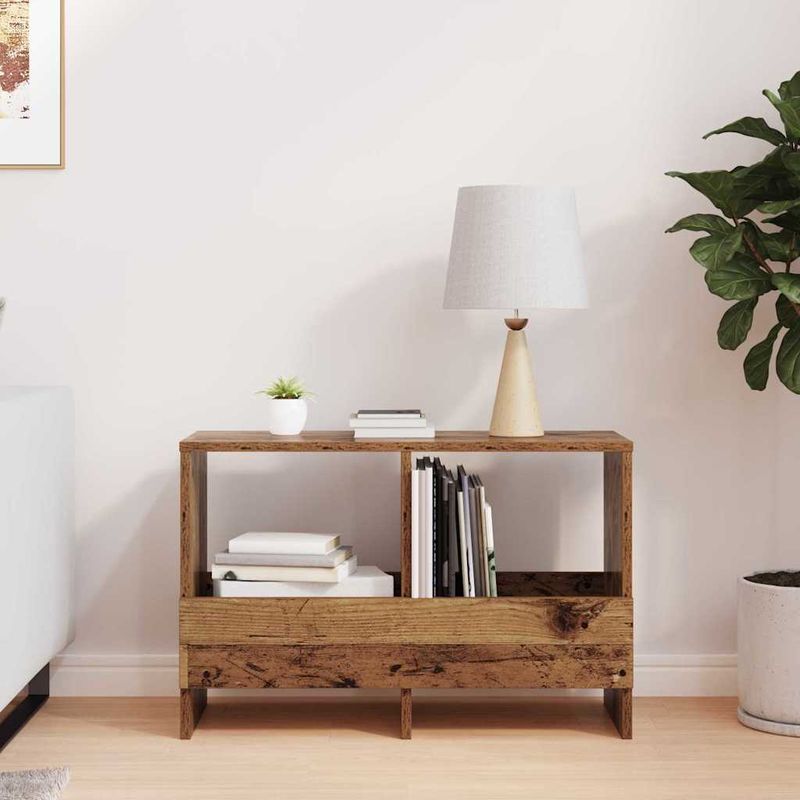 Casa si Gradina - Mobilier - Biblioteci si rafturi - Rafturi - Raft pentru reviste Lemn vechi 68,5 x 30 x 45 cm - Infinity.ro