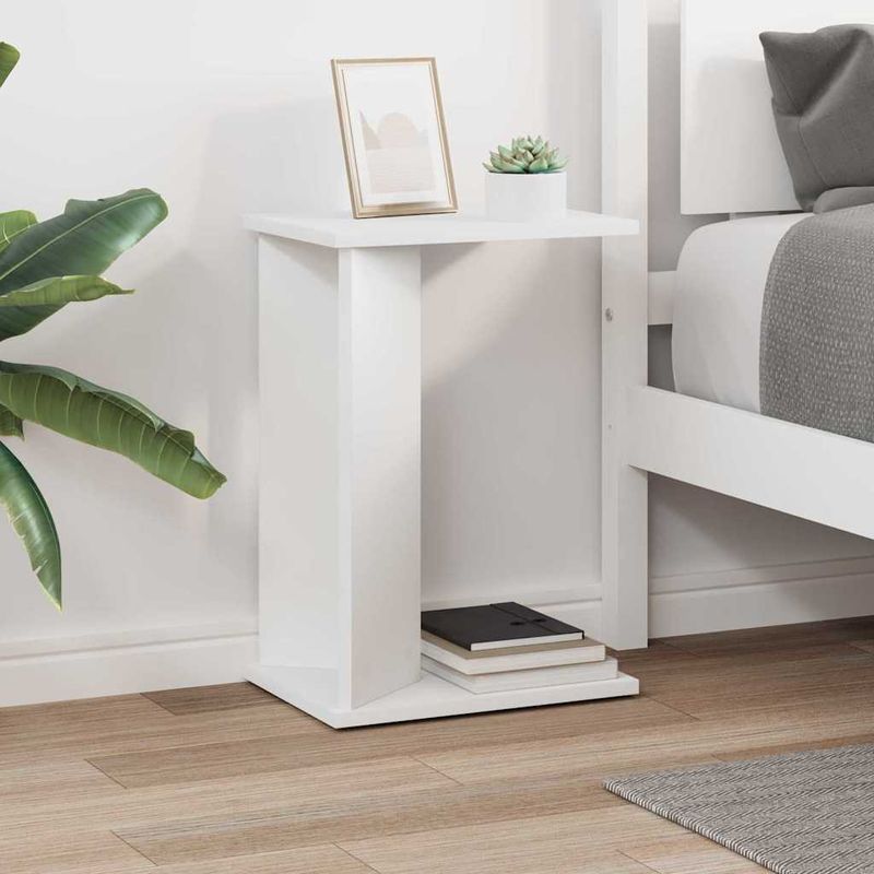 Casa si Gradina - Mobilier - Mese si birouri - Mese living - Masa laterala Alb 35 x 25 x 50 cm Lemn compozit - Infinity.ro