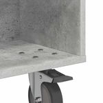 Casa si Gradina - Mobilier - Mese si birouri - Mese living - Masa laterala cu roti Gri din beton 50 x 50 x 30 cm - Infinity.ro