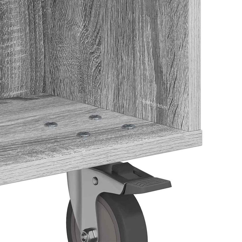 Casa si Gradina - Mobilier - Mese si birouri - Mese living - Masa laterala cu roti Gri Sonoma 50 x 50 x 30 cm Lemn compozit - Infinity.ro