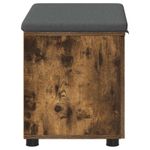 Casa si Gradina - Mobilier - Organizare si depozitare - Bancute - Banca pentru hol cu perna cu usa, Stejar fumuriu 60 x 38 x 46 cm - Infinity.ro