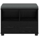 Casa si Gradina - Mobilier - Canapele si coltare - Banchete - Banca pentru hol cu perna Stejar Negru 60 x 38 x 46 cm - Infinity.ro
