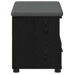 Casa si Gradina - Mobilier - Canapele si coltare - Banchete - Banca pentru hol cu perna Stejar Negru 60 x 38 x 46 cm - Infinity.ro
