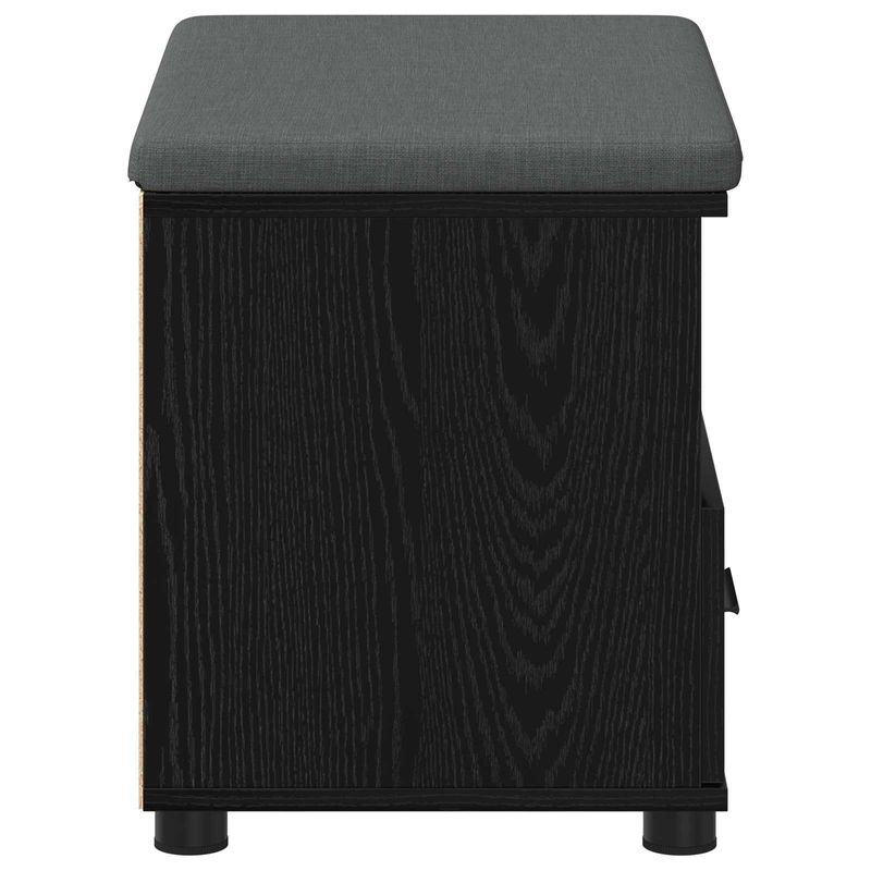 Casa si Gradina - Mobilier - Canapele si coltare - Banchete - Banca pentru hol cu perna Stejar Negru 60 x 38 x 46 cm - Infinity.ro