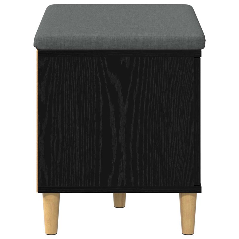Casa si Gradina - Mobilier - Organizare si depozitare - Bancute - Banca pentru hol cu perna cu usa Stejar Negru 60 x 38 x 46 cm, - Infinity.ro