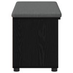 Casa si Gradina - Mobilier - Canapele si coltare - Banchete - Banca pentru hol cu perna Simplu Stejar Negru 80 x 38 x 46 cm - Infinity.ro