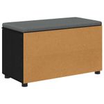Casa si Gradina - Mobilier - Canapele si coltare - Banchete - Banca pentru hol cu perna Simplu Stejar Negru 80 x 38 x 46 cm - Infinity.ro
