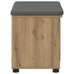 Casa si Gradina - Mobilier - Canapele si coltare - Banchete - Banca pentru hol cu perna Stejar Artizanal 60 x 38 x 46 cm - Infinity.ro