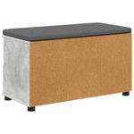 Casa si Gradina - Mobilier - Organizare si depozitare - Bancute - Banca pentru hol cu perna Gri din beton 80 x 38 x 46 cm - Infinity.ro