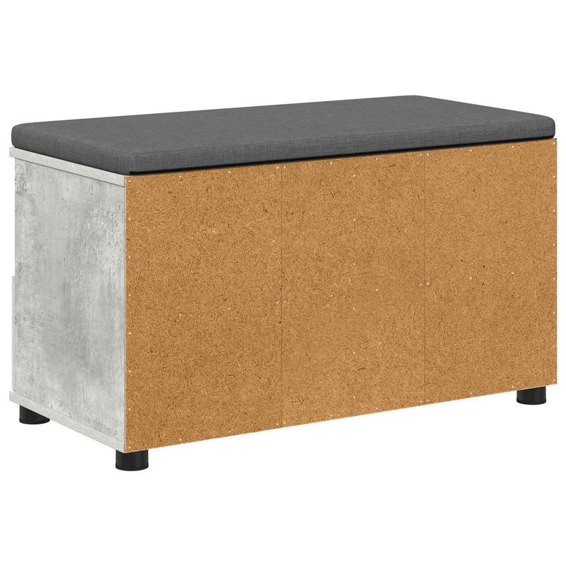 Casa si Gradina - Mobilier - Organizare si depozitare - Bancute - Banca pentru hol cu perna Gri din beton 80 x 38 x 46 cm - Infinity.ro