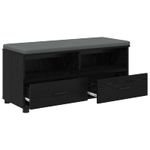 Casa si Gradina - Mobilier - Organizare si depozitare - Bancute - Banca pentru hol cu perna Stejar Negru 100 x 38 x 46 cm - Infinity.ro