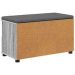 Casa si Gradina - Mobilier - Canapele si coltare - Banchete - Banca pentru hol cu perna cu sertar Gri Sonoma 80 x 38 x 46 cm - Infinity.ro
