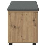 Casa si Gradina - Mobilier - Canapele si coltare - Banchete - Banca pentru hol cu perna Stejar Artizanal 80 x 46 x 46 cm - Infinity.ro