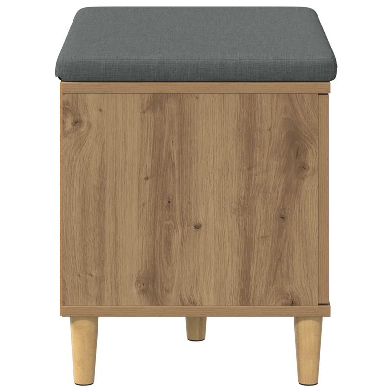 Casa si Gradina - Mobilier - Organizare si depozitare - Bancute - Banca pentru hol cu perna, Stejar Artizanal 60 x 38 x 46 cm - Infinity.ro
